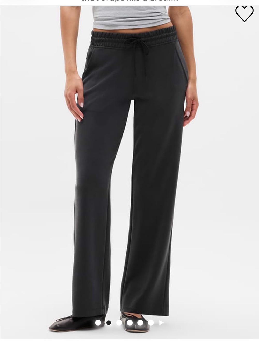 Athleta Black Seasoft Mid-rise Sttaight Pants